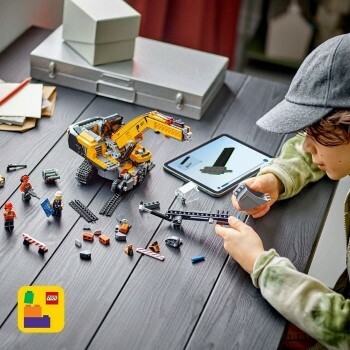 Assemblage Pelleteuse de chantier jaune Lego City Réunion