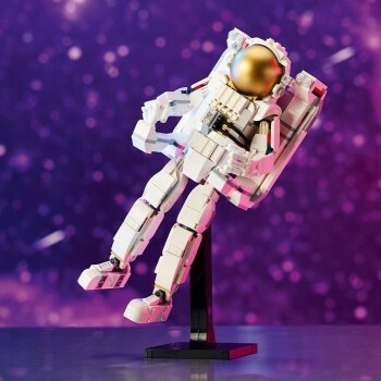 L'astronaute Lego Creator Réunion sur son socle