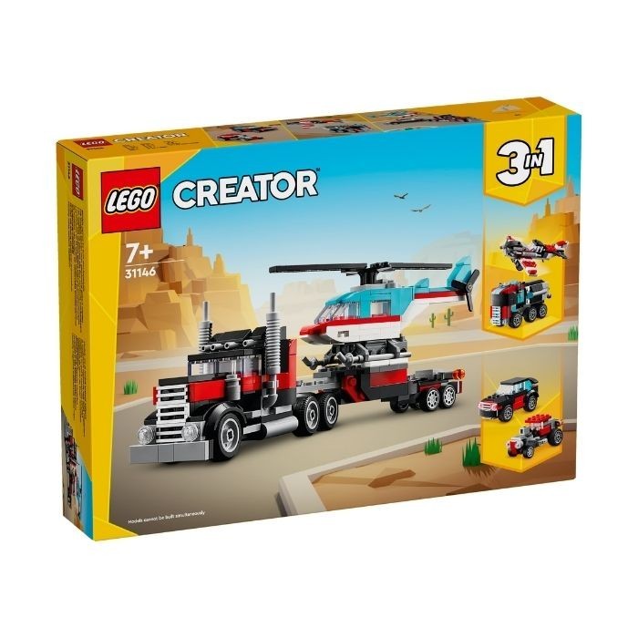 Camion remorque hélicoptère Lego Creator Réunion