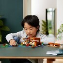Visuel enfant avec la Maison de la grenouille Lego Minecraft Réunion