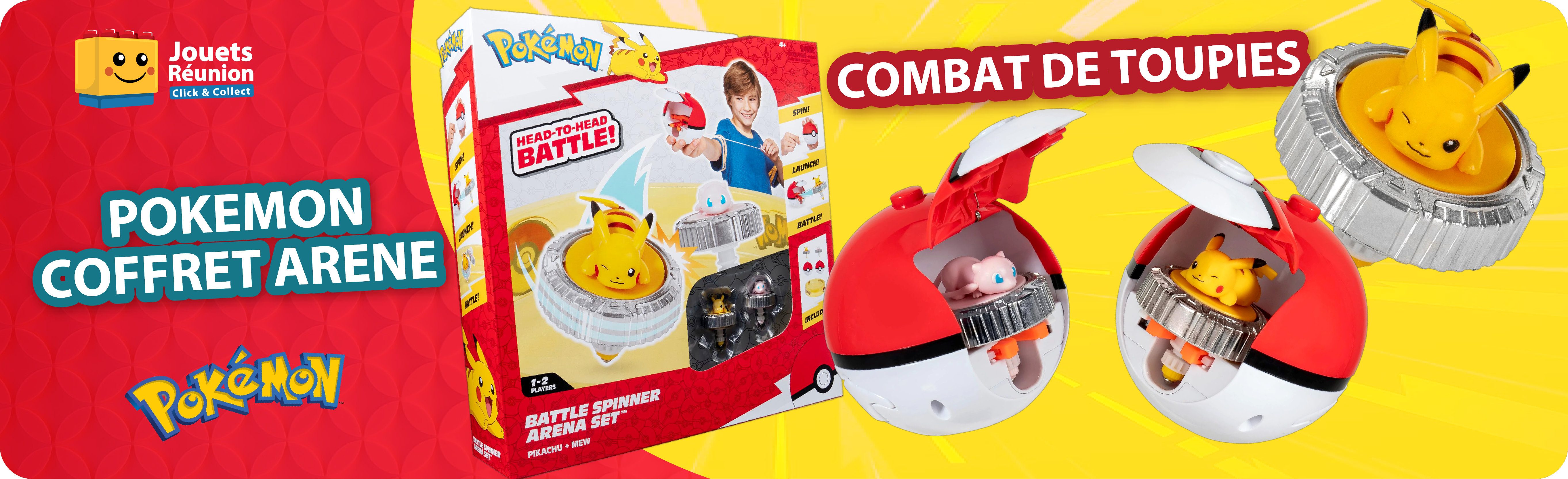 Coffret arène combat de toupies pokémon